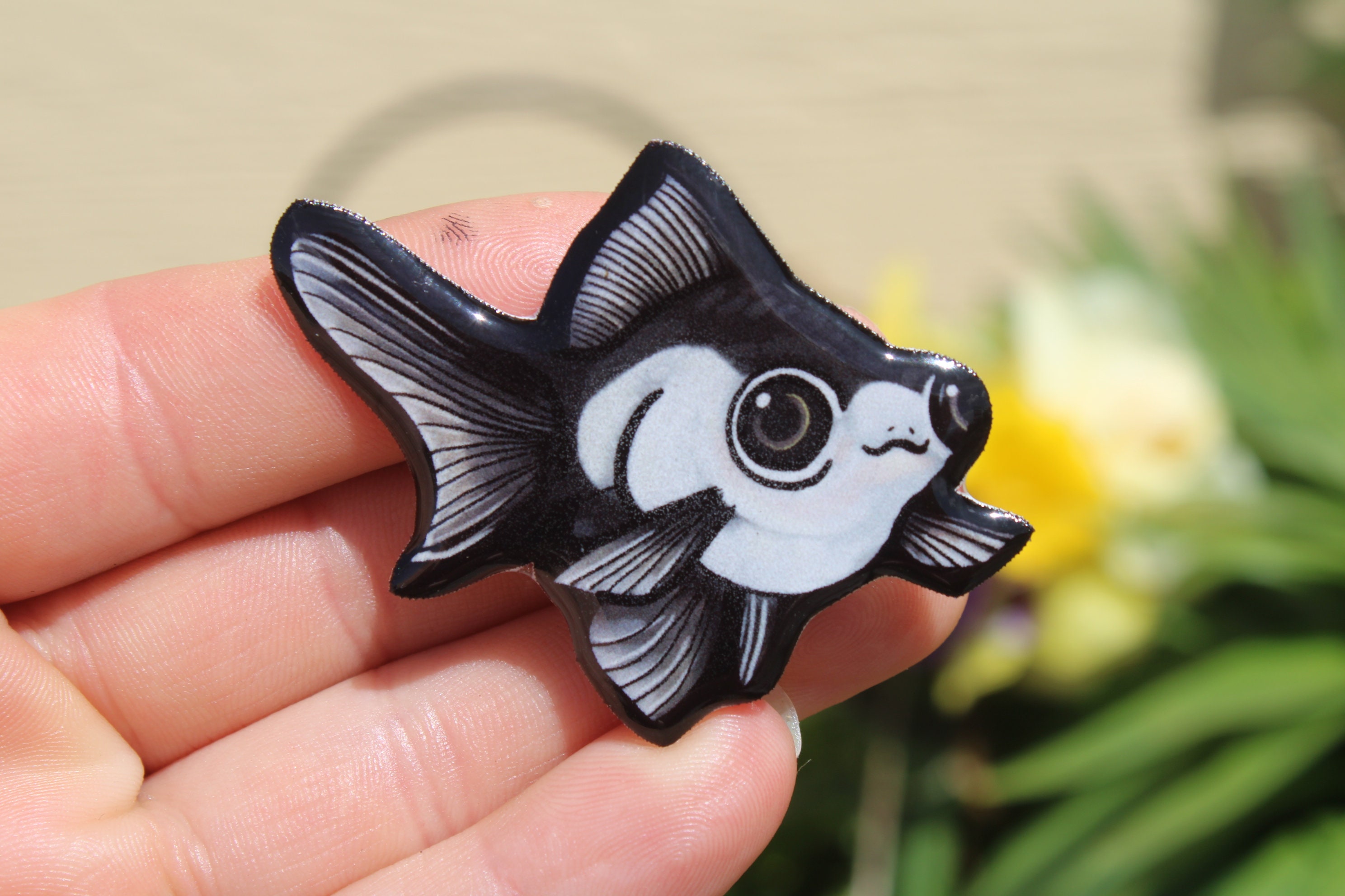 Panda Moor Goldfish Magnet Gift for Fish Lovers Vet Techs Veterinarians Zookeepers Cute Animal Magnets for Locker or Fridge Etsy UK