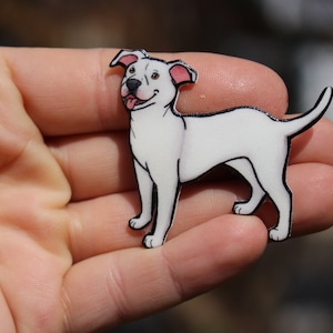 Pit bull Magnet: Gift for pitbull lovers or pit bull loss memorial Cute dog animal magnets for locker or fridge
