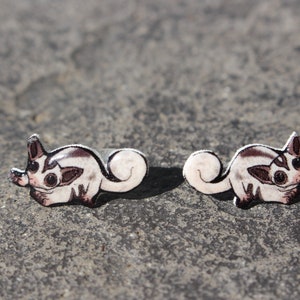 Sugar Glider Earrings : great gift for gilder lovers stainless steel posts sugar glider memorial loss image 4