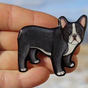 Imán de bulldog francés: regalo para amantes de los perros, técnicos veterinarios, veterinarios, maestros, pérdida de perros Lindos imanes de animales de perro para casillero y refrigerador