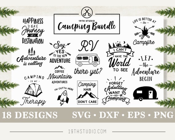 Download Camping Svg Bundle Etsy PSD Mockup Templates