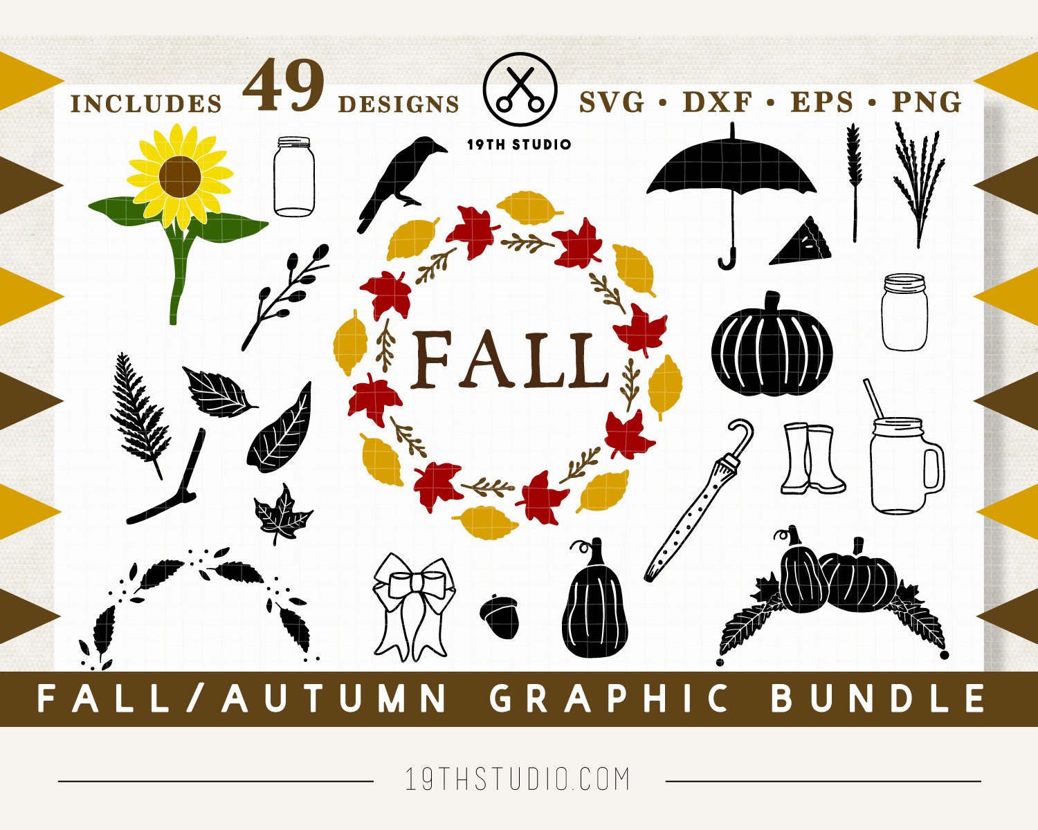 Download Fall Graphics SVG Bundle Fall Autumn SVG for cricut | Etsy