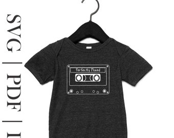 Suéter SVG / Mix Tape / Bebé / Birracial / Adulto / PDF / Archivo de corte / Crear diseño / Camiseta DIY / Cricut / Ilustración gráfica
