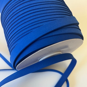 1/2 Inch Double Fold Royal Blue Bias Tape | Bulk Pricing | Sewing Supplies Canada Edmonton | Mask Scrub Cap Making | Christmas Craft | Girls