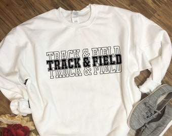 Leichtathletik Design SVG PDF PNG | Leichtathletik Varsity Pullover | College Universität Highschool Sport | Geschenk für Läufer Jumper Thrower Unisex