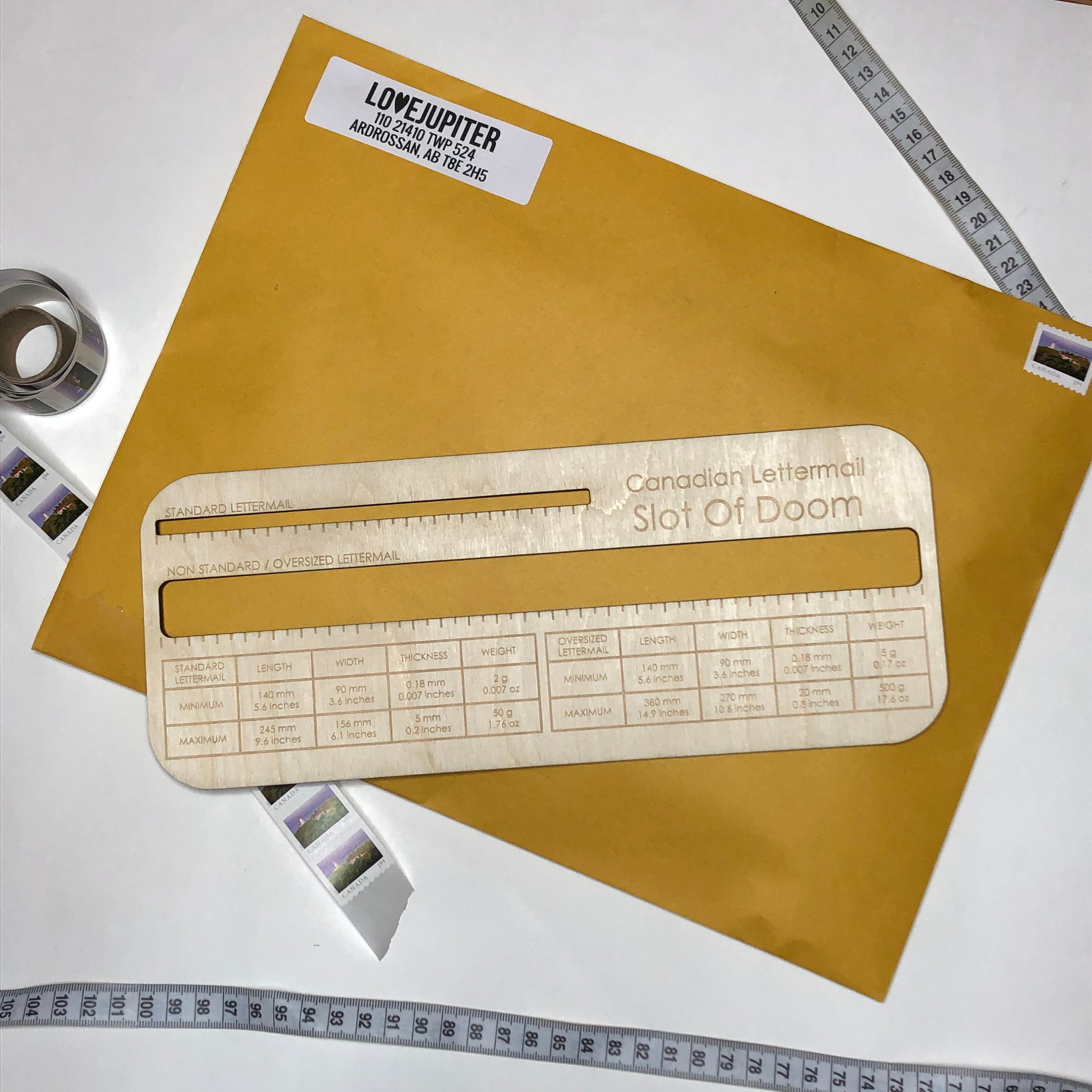 Canada Post Lettermail Size Slot / Slot Of Doom / Mail Sizing Etsy