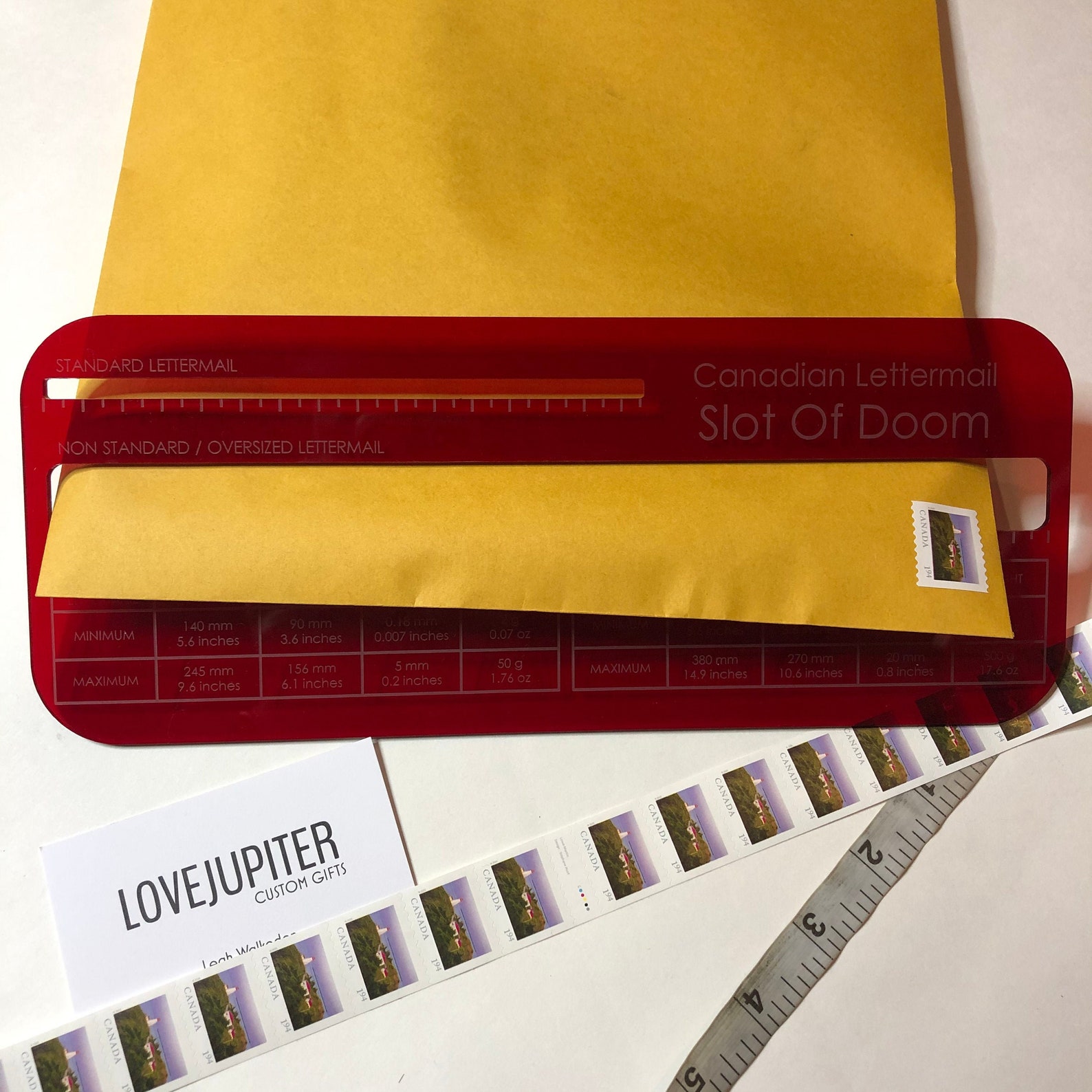 Canada Post Lettermail Size Slot / Slot Of Doom / Mail Sizing Etsy