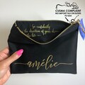 Graduation Quote Gift Custom Name Cosmetic Bag / Makeup Bag / Monogram / College / University / High School / Grad 2025 Present / Sister product logo