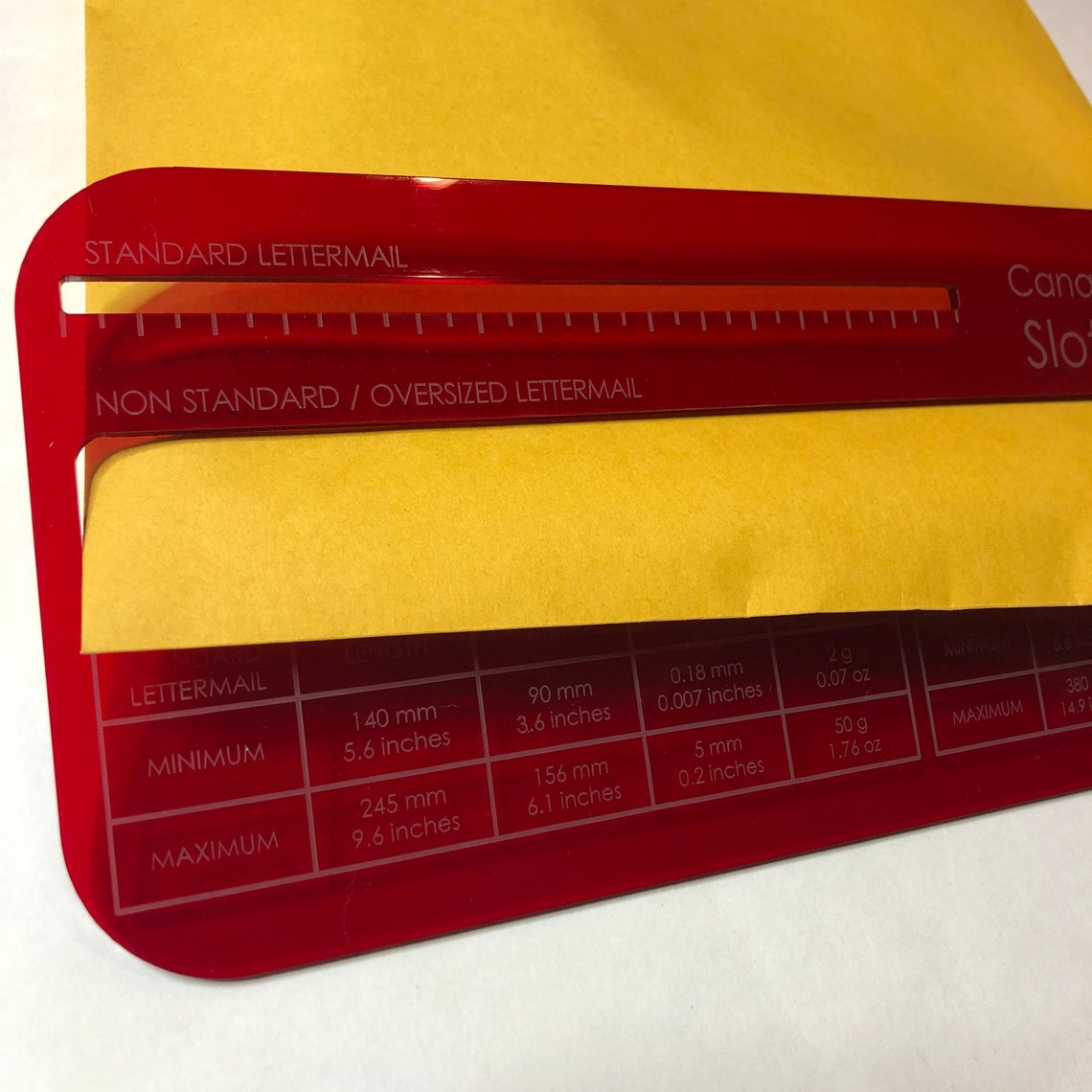 Canada Post Lettermail Size Slot / Slot Of Doom / Mail Sizing Etsy