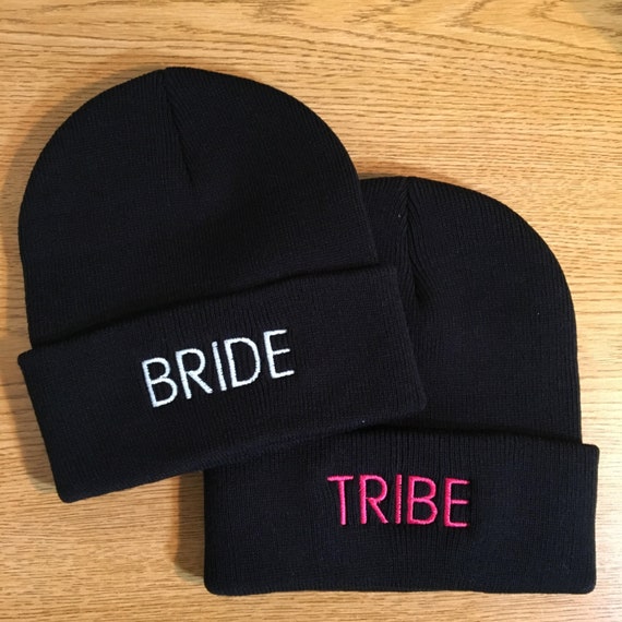 SET of Bride / Tribe Customized Winter Beanies / Bridesmaid  display picture 2