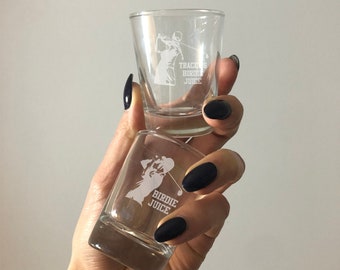 Vaso de chupito grabado con jugo de pájaro personalizado / Regalo de golf / Viaje de fin de semana / Chupitos de pájaro / Regalo de golf para hombres y mujeres / Día del padre, papá, hermano
