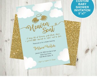 heaven sent baby shower
