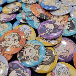 Genshin Buttons Magnets