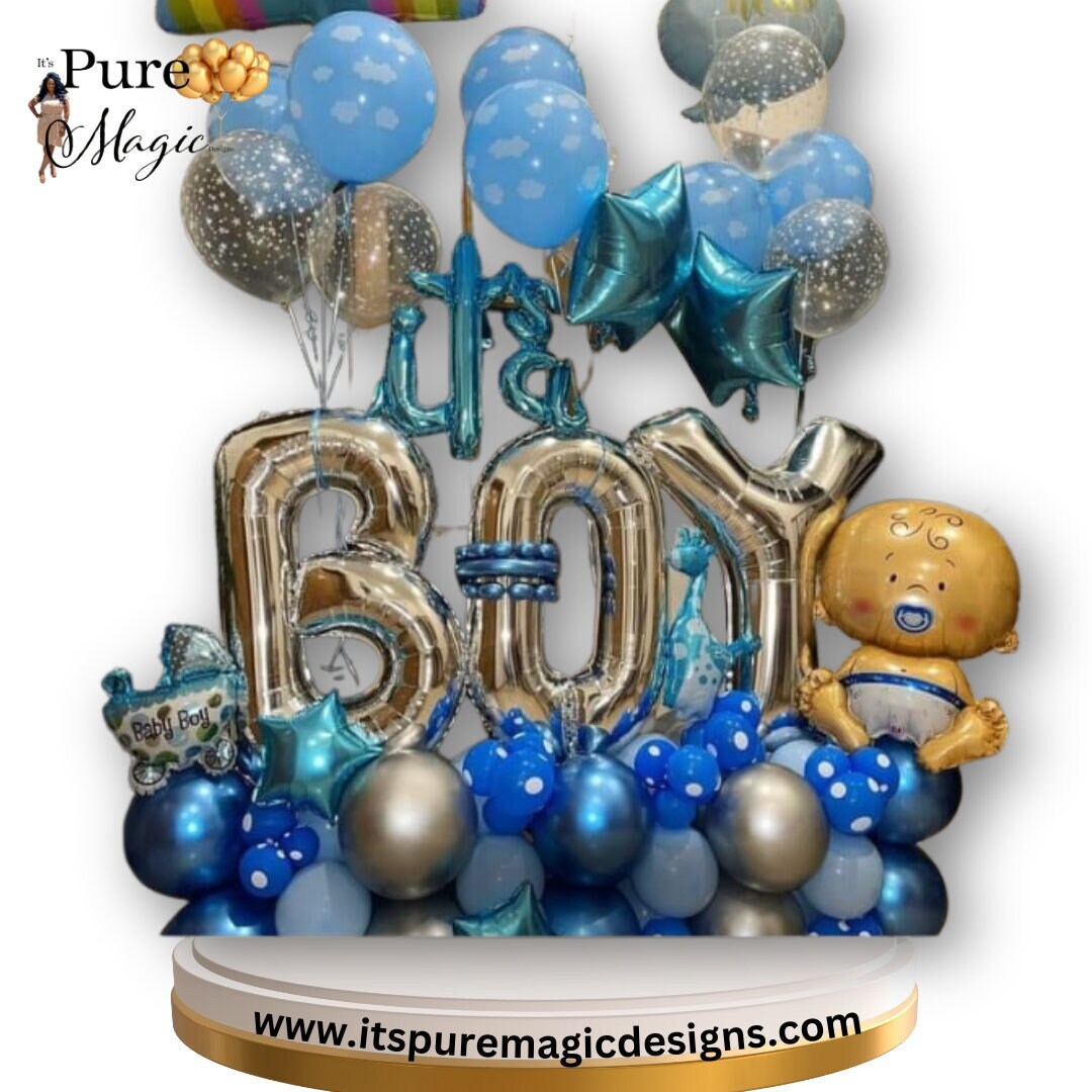 Baby Shower Balloon Bouquet Balloon Bouquet Balloons for Etsy