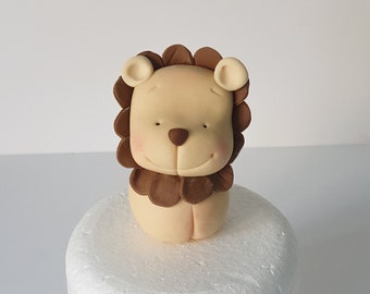 JUNGLE Party EDIBLE LION Cake Topper, Birthday, Baby Shower, First Birthday Cake, Wild one,
