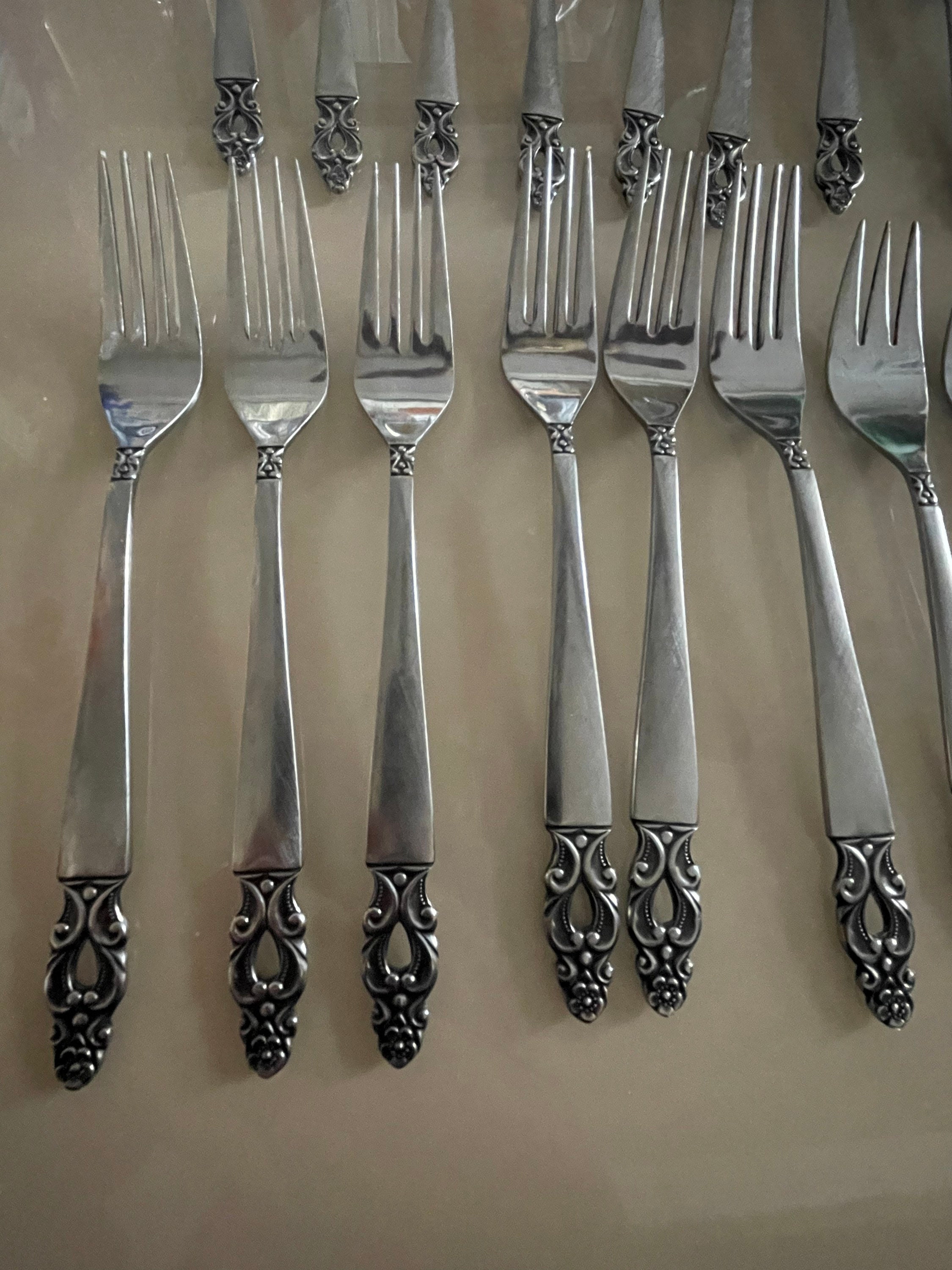 One Mid Century Grand Prix Flatware / Silverware - Odyssey One Mid Century Grand Prix Flatware / Silverware - Odyssey