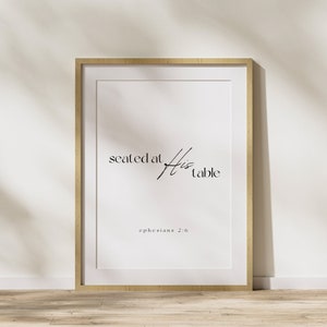 Seated at His Table – Print