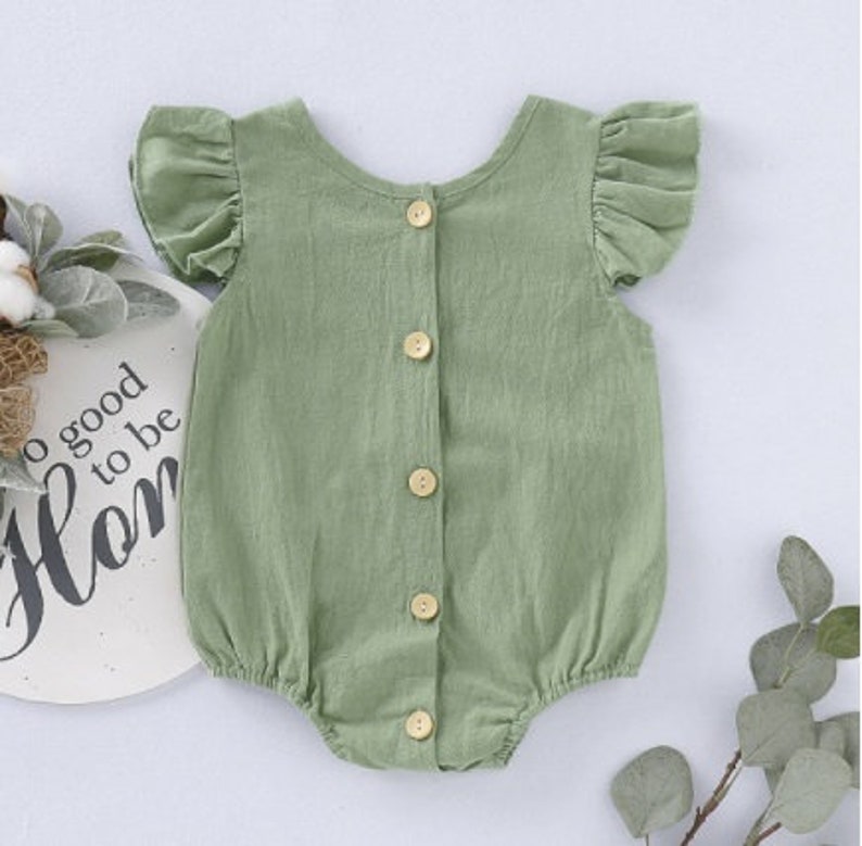 Olive green baby girl outfit baby shower gift set gender Etsy