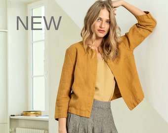 ladies short linen jackets