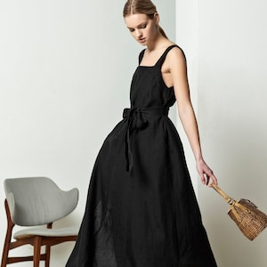 Square neck pinafore dress online