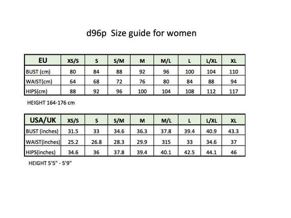 Tna Size Chart