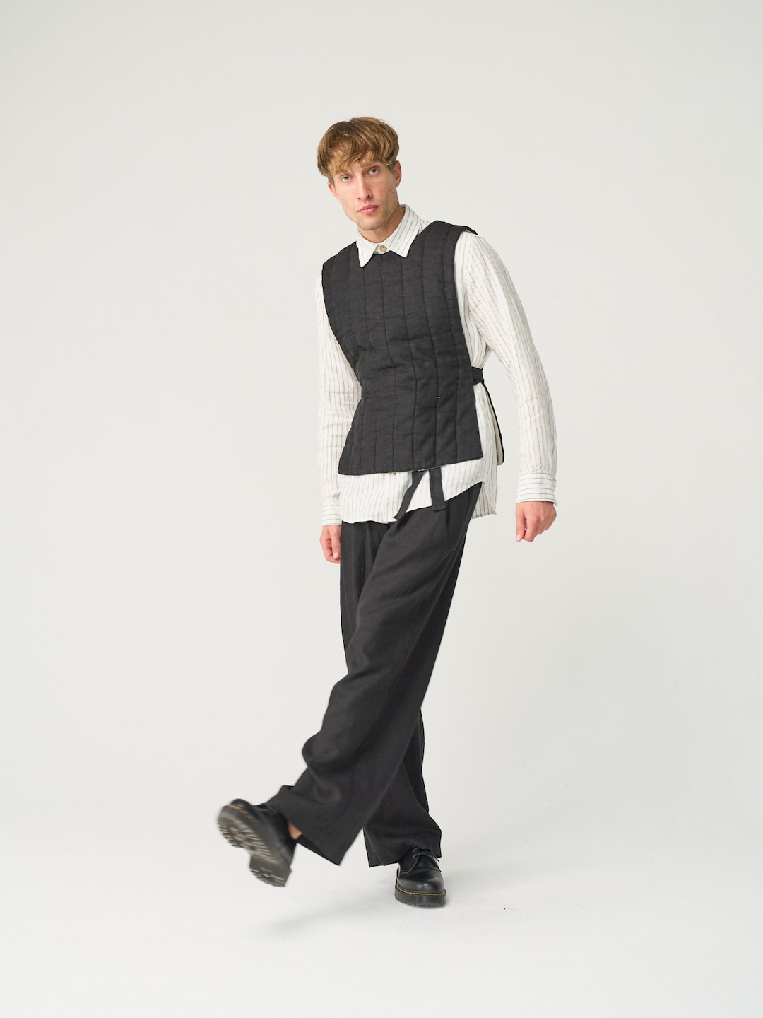 L'Appartement【新品】Linen Canvas Long Vest Linen Vest アパルトモン（L´Appartement Linen Canvas Long Vest）