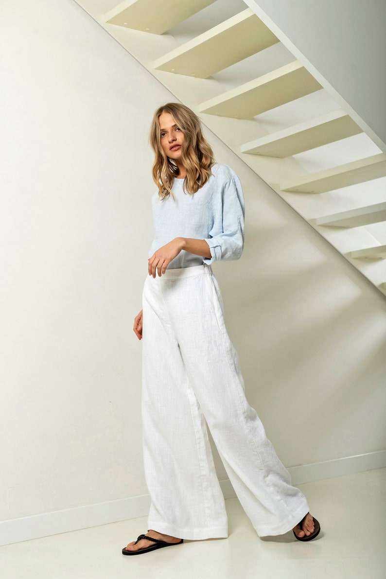 high waisted linen pants