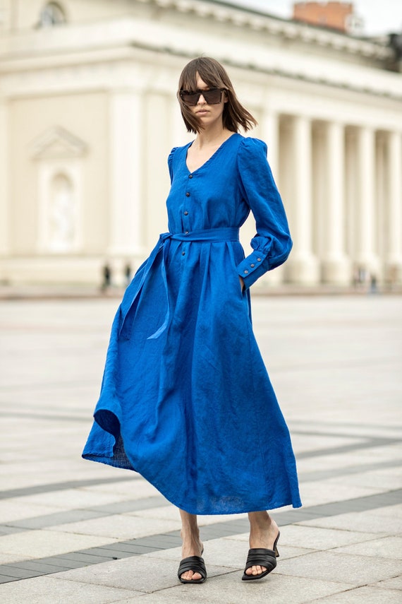 Mini dress Chanel Blue size 36 FR in Cotton - 34040045