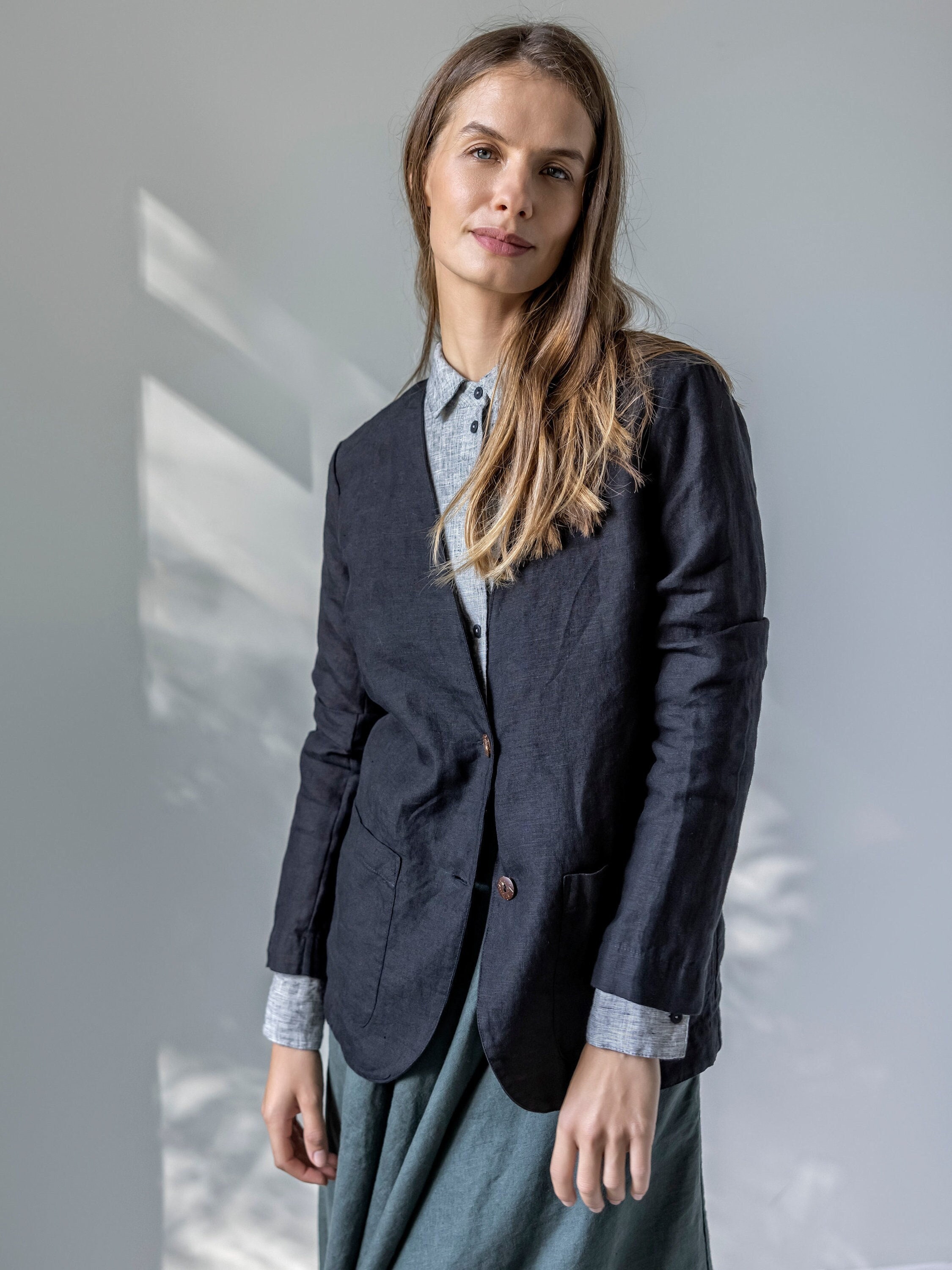 THINGS THAT MATTER てりゃ COLLARLESS JACKET