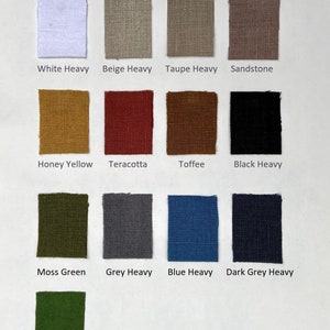 Fabrics Color Card Lithuanian Linen OEKO TEX Certified Linen - Etsy