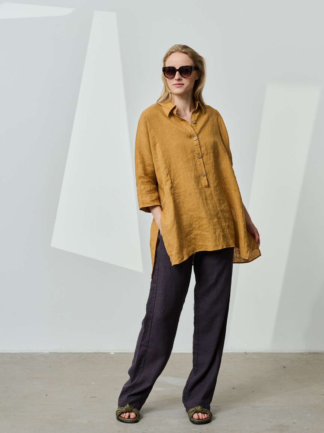 【2plan】Oz Linen ST Half Shirt 楽天市場】【送料無料】ツープラン【2plan】Oz Linen ST Half