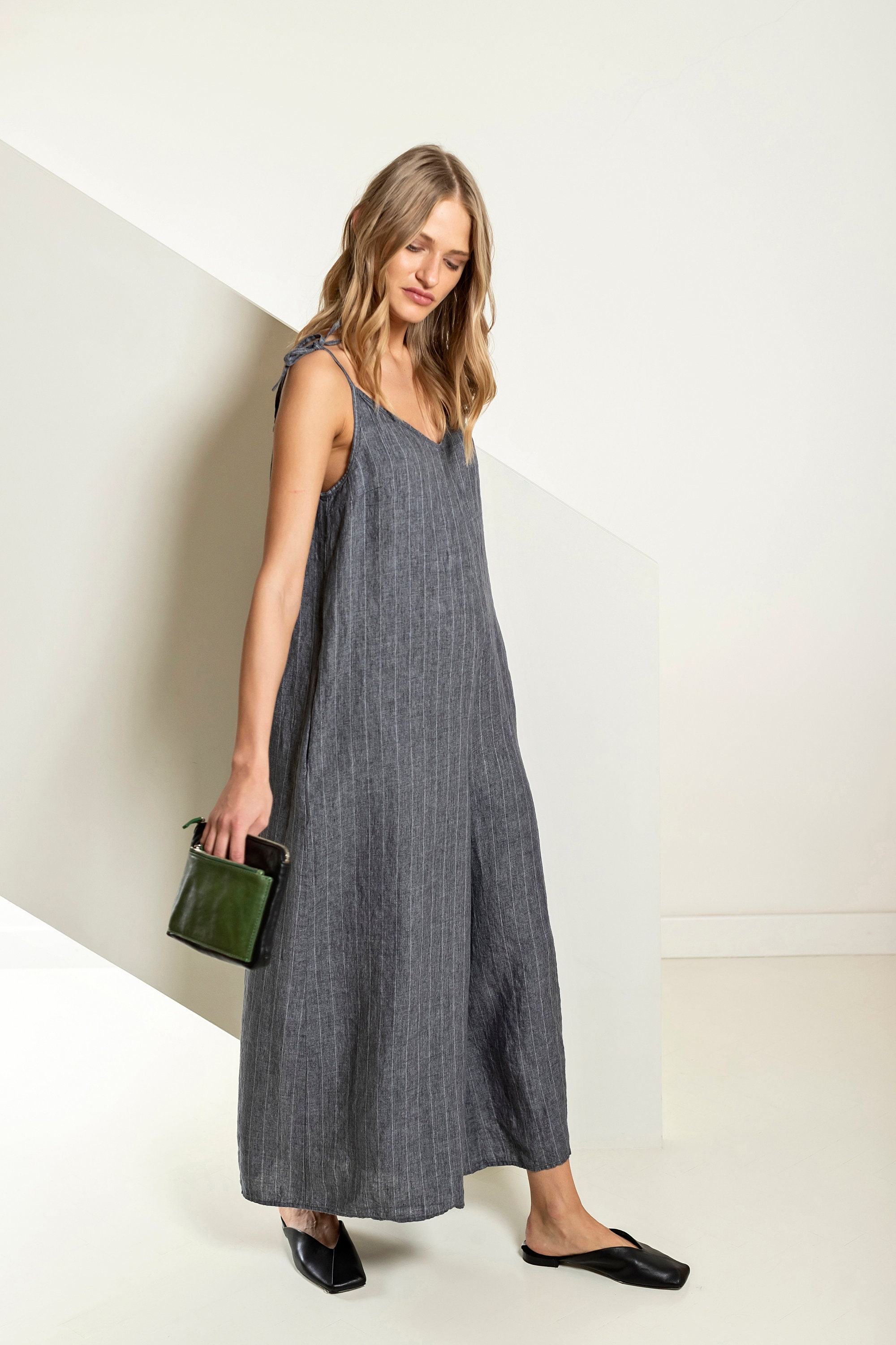 Linen jumpsuit women harem jumpsuit wide leg jumpsuit Etsy