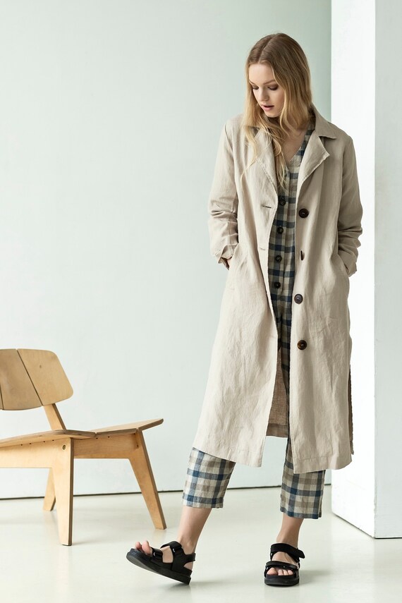 linen duster coat womens