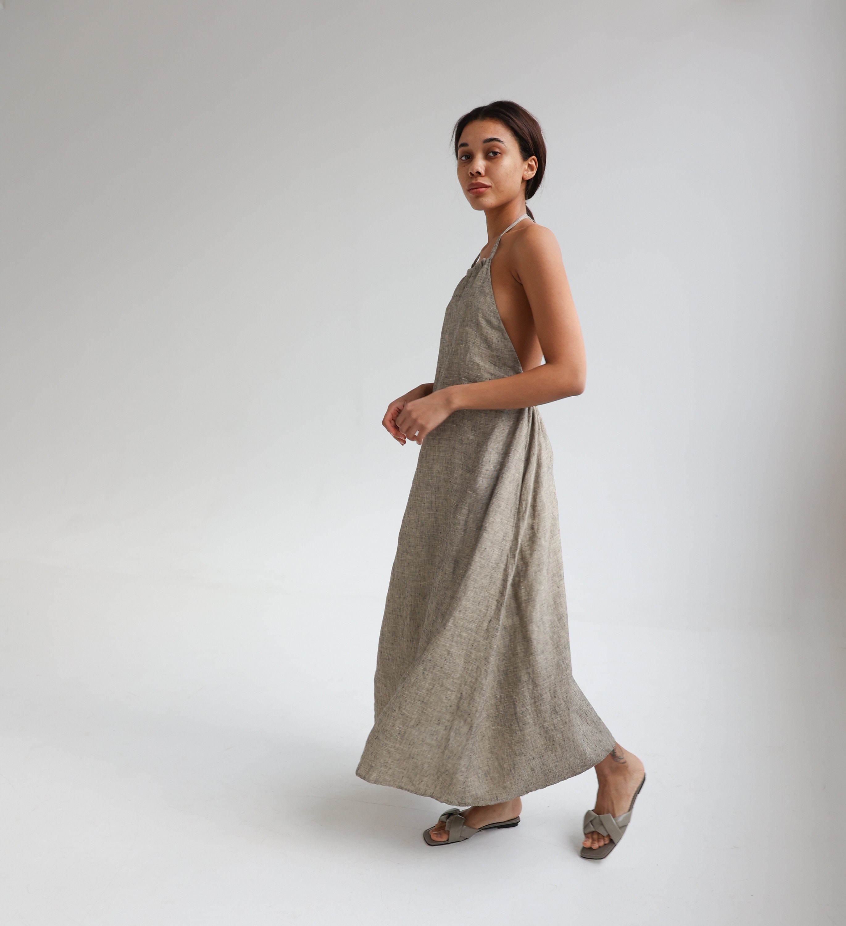 ワンピース French Linen Back\