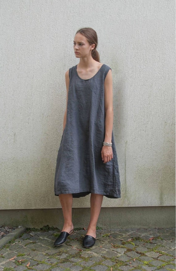 linen tank dress