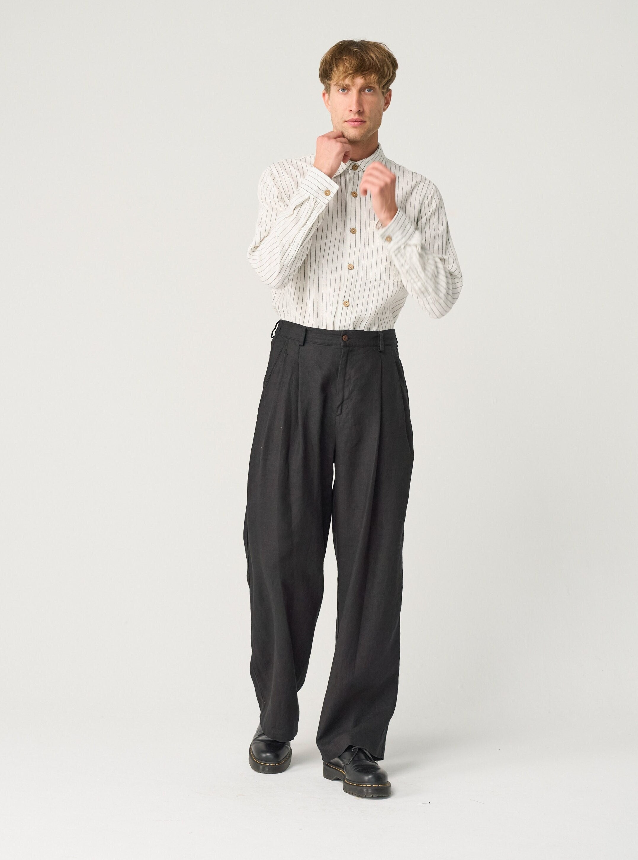 Mens Wide Leg Jeans