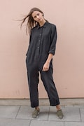 Heavy linen jumpsuit women, boiler suit, linen coveralls TEMPO product logo