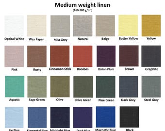 Fabrics Color Card, Lithuanian linen, OEKO TEX certified linen