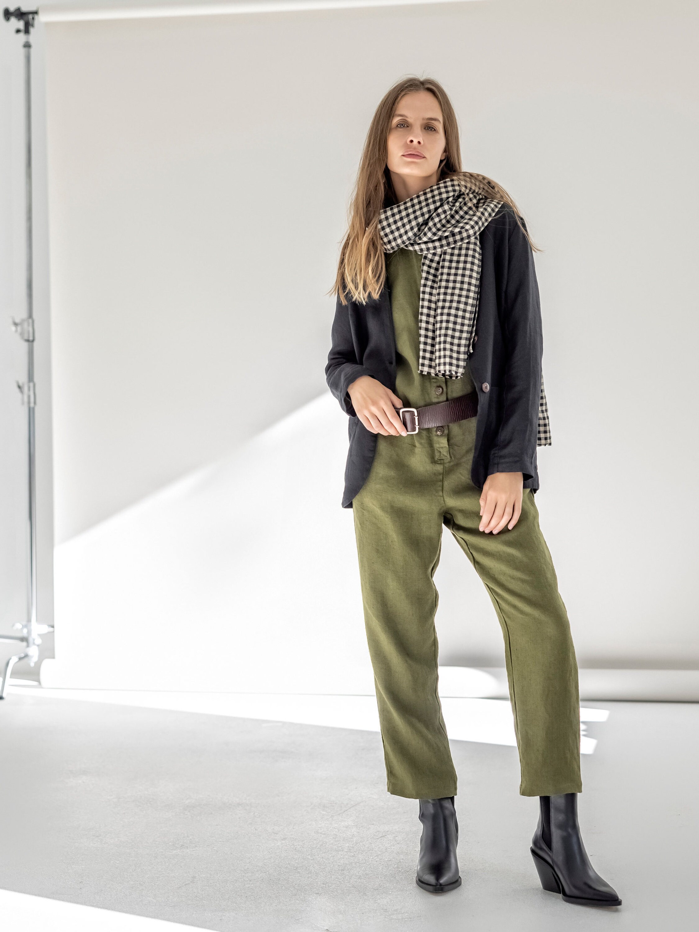Blazer Femme MINTLIMIT - Manches 3/4 Froncées, Ouvert, Col Châle, Poches, Plusieurs Couleurs Disponibles - 11