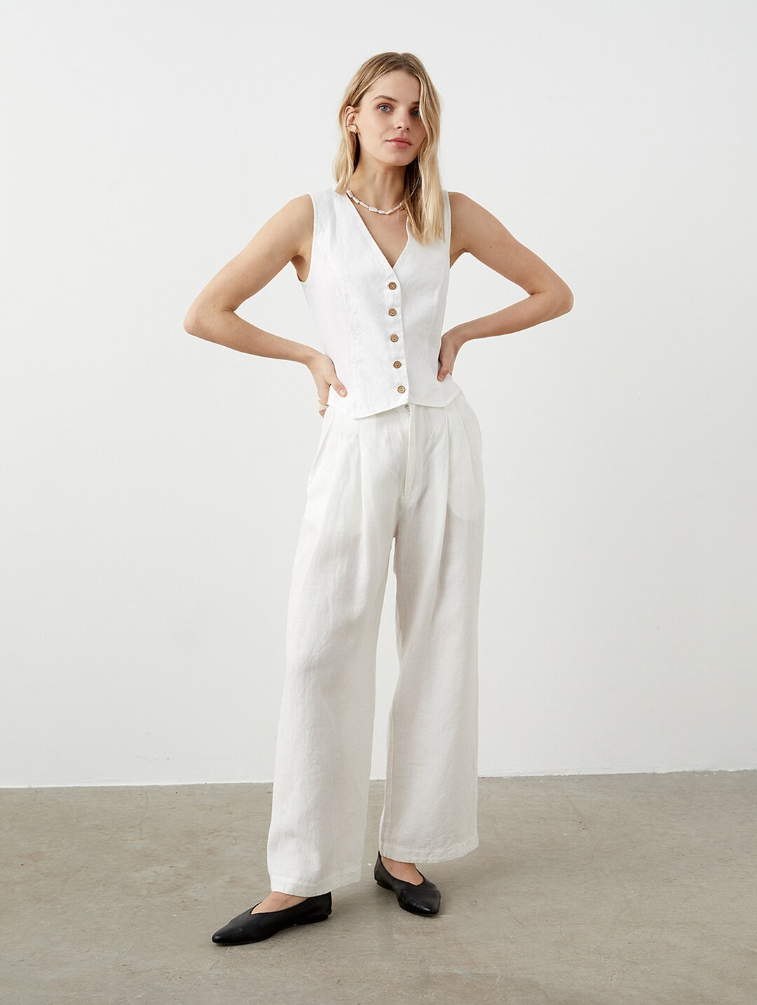 パンツ Casablanca High-Waisted Tailored Trousers Black Wide Leg Trousers | Casablanca Paris
