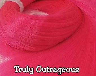 TDP Truly Outrageous Hot Pink Doll Hair Hank for Rerooting Barbie® Monster High® Ever After High®  FR Disney Rainbow High