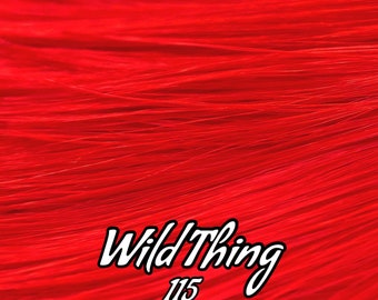 Japanese Saran Wild Thing 115 36 inch 1oz/28g hank bright red Doll Hair for rerooting fashion dolls Standard Temperature