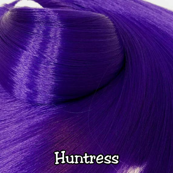 Lavender & White XL 4oz 2 Color Value Pack Nylon Doll Hair Rerooting Hanks 