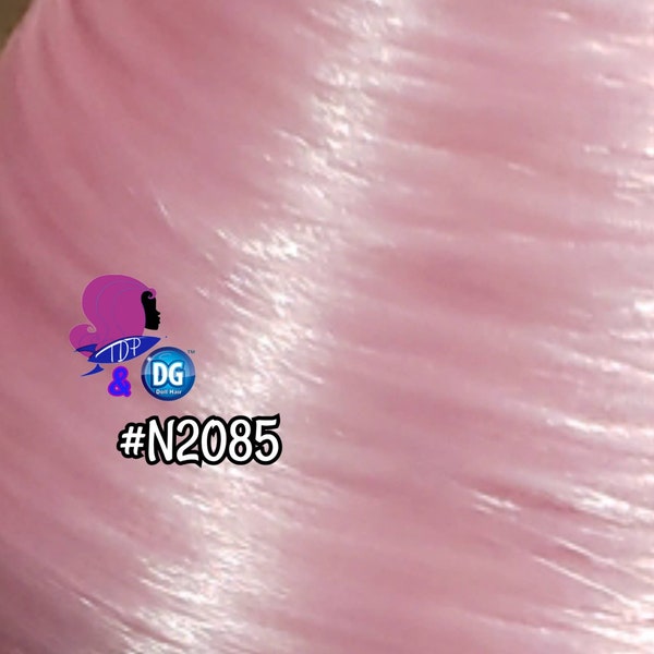 DG-HQ™ Nylon Sweet Pink N2085 36 inch 1oz/28g hank Pastel Doll Hair for rerooting fashion dolls Standard Temperature
