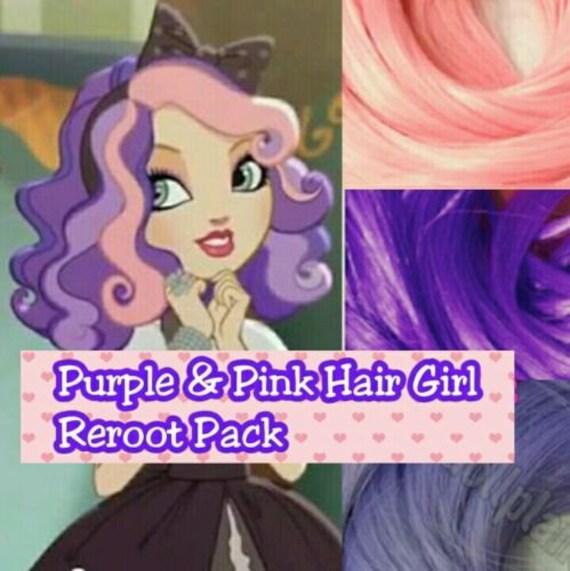 Ever After High Pink Purple Haired Girl Background Character Etsy