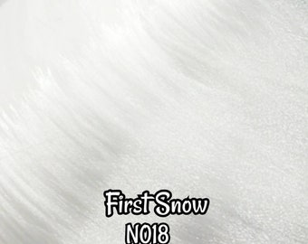 DG-HQ™ Nylon First Snow N018 36 inch 1oz/28g hank natural matte white classic Doll Hair for rerooting fashion dolls Standard Temperature