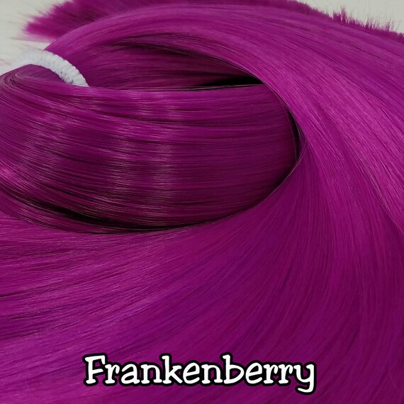 Frankenberry Dark Magenta Nylon Doll Hair Hank For Rerooting Etsy