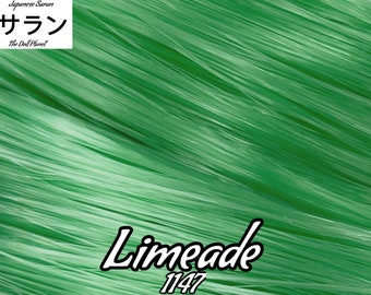 Japanese Saran Limeade 1147 36 inch 1oz/28g hank green Doll Hair for rerooting fashion dolls Standard Temperature