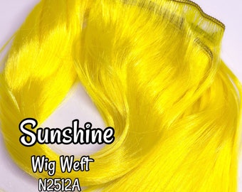 DG-HQ™ Wig Weft Nylon Sunshine N2521A Yellow Doll Scale Wig Making Barbie™ Monster High™ Rainbow High® BJD
