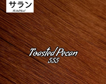 Japanese Saran Toasted Pecan 555 Auburn Doll Hair Rerooting Restoration Doll Pony Barbie™ Monster High™ Poppy® Rainbow High lol omg